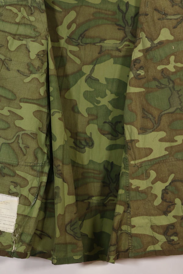 1967年頃　L-R　ノンリップストップ　初期プリント　ERDL　ファティーグジャケット　中古品