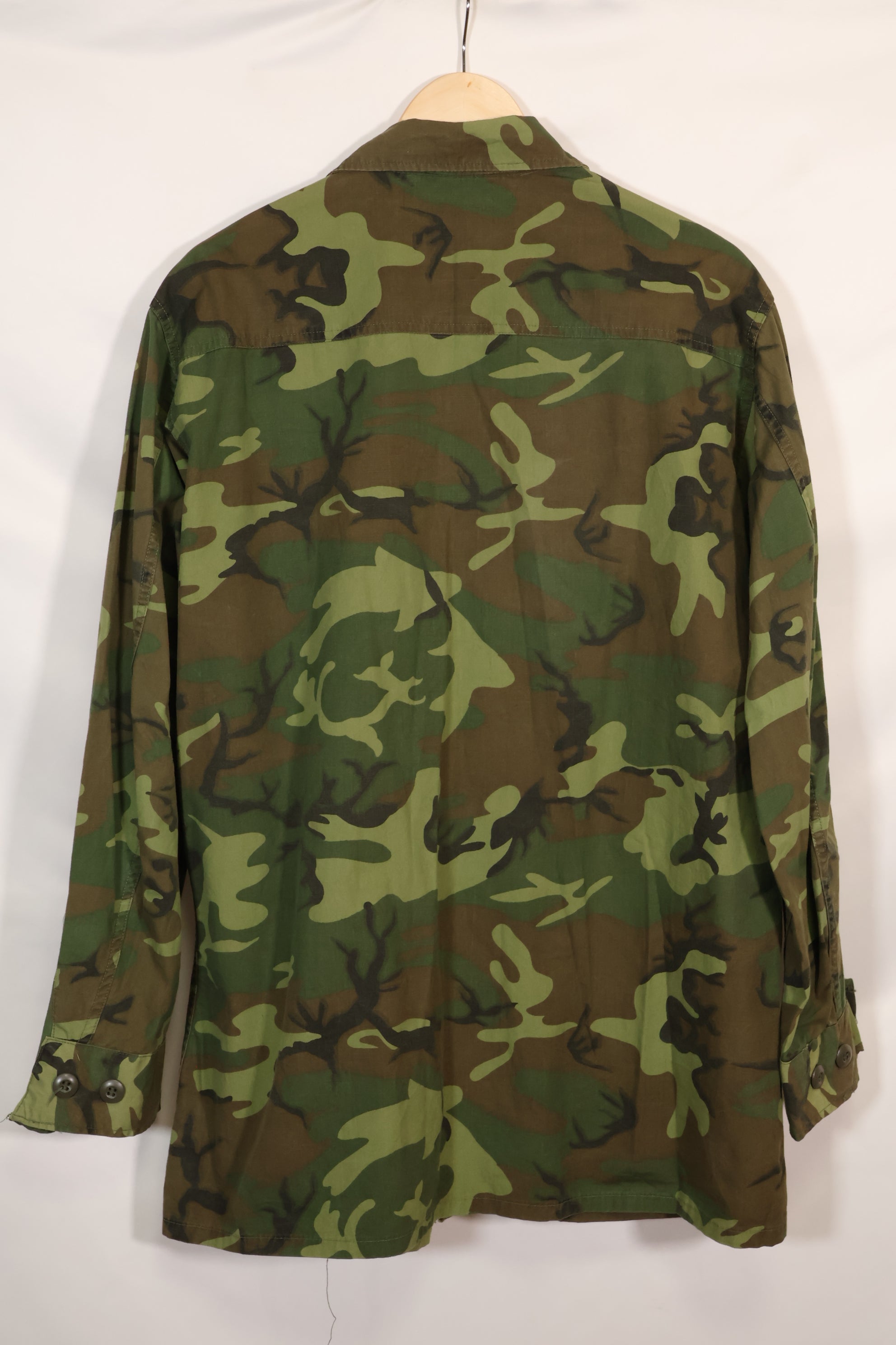 1967年頃　L-R　ノンリップストップ　初期プリント　ERDL　ファティーグジャケット　中古品