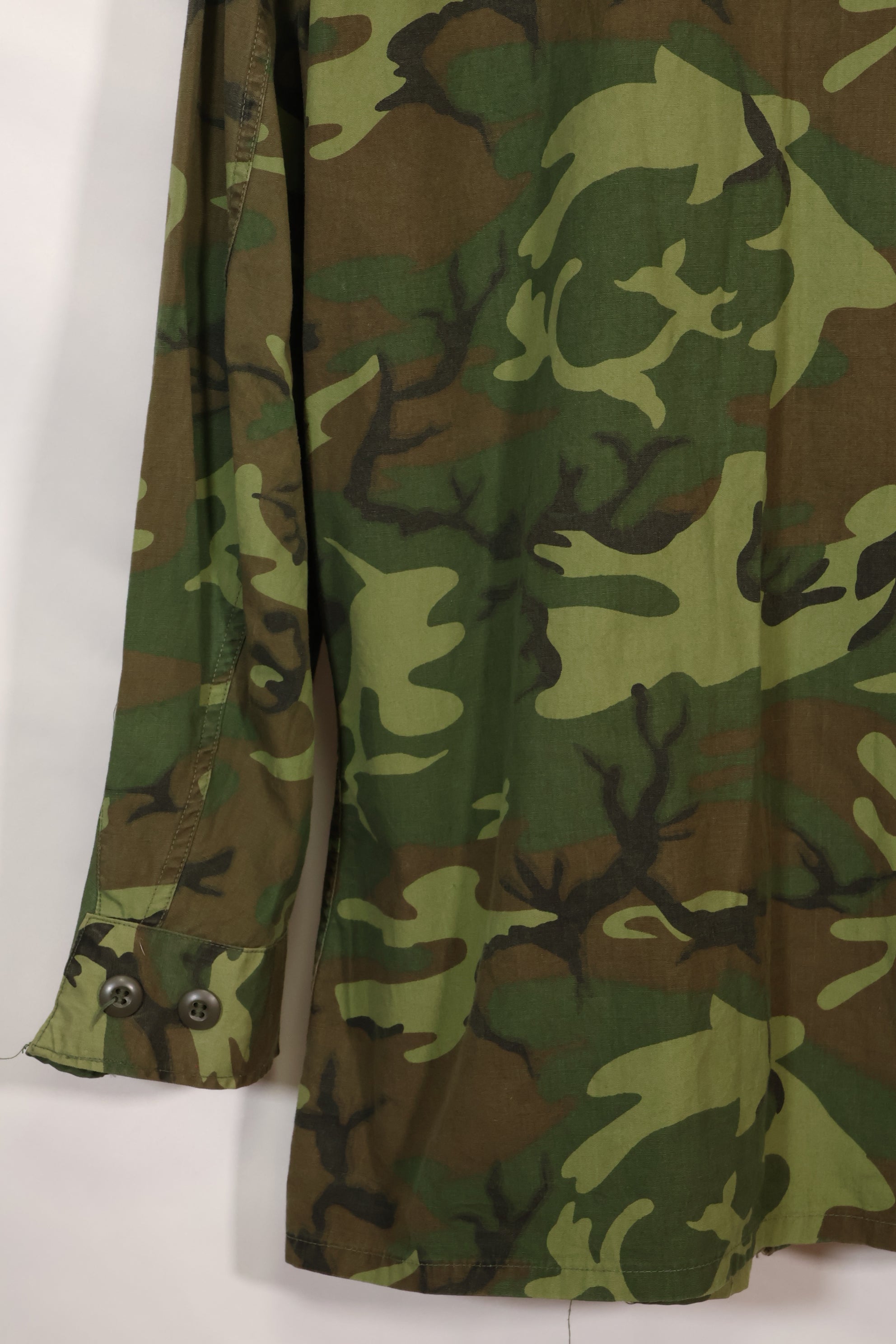 1967年頃　L-R　ノンリップストップ　初期プリント　ERDL　ファティーグジャケット　中古品