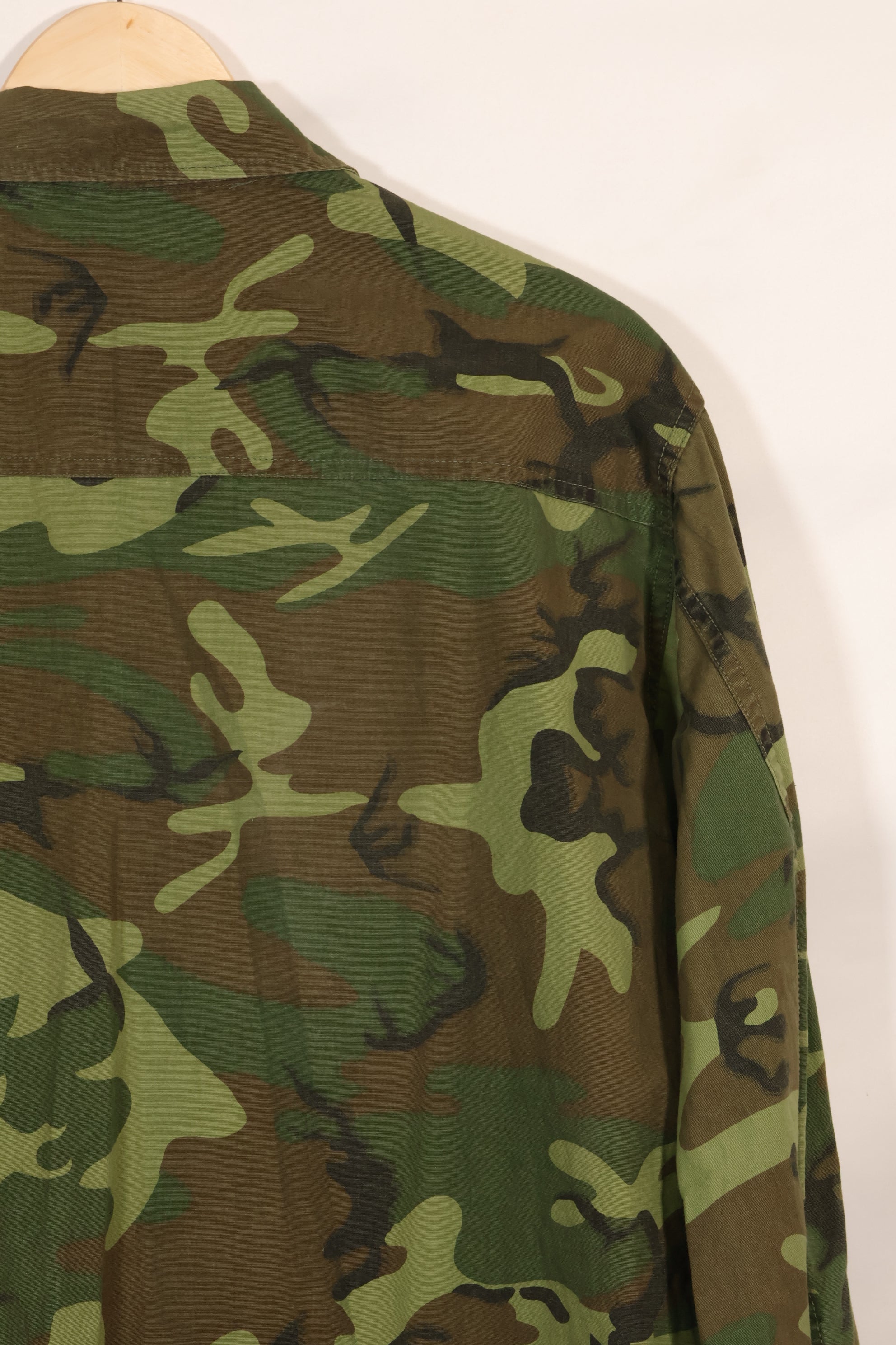 1967年頃　L-R　ノンリップストップ　初期プリント　ERDL　ファティーグジャケット　中古品