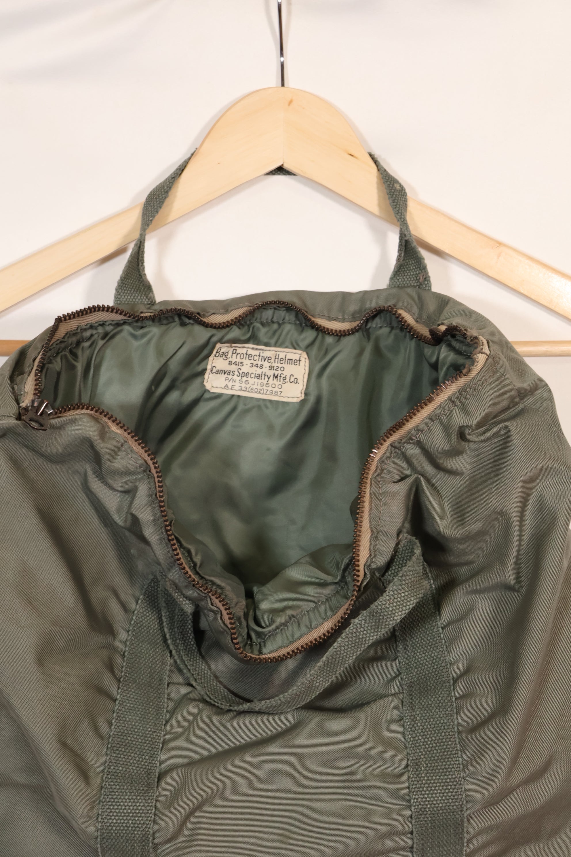 推定1956年頃　1st Model アメリカ空軍 USAF　ヘルメットバッグ　中古品