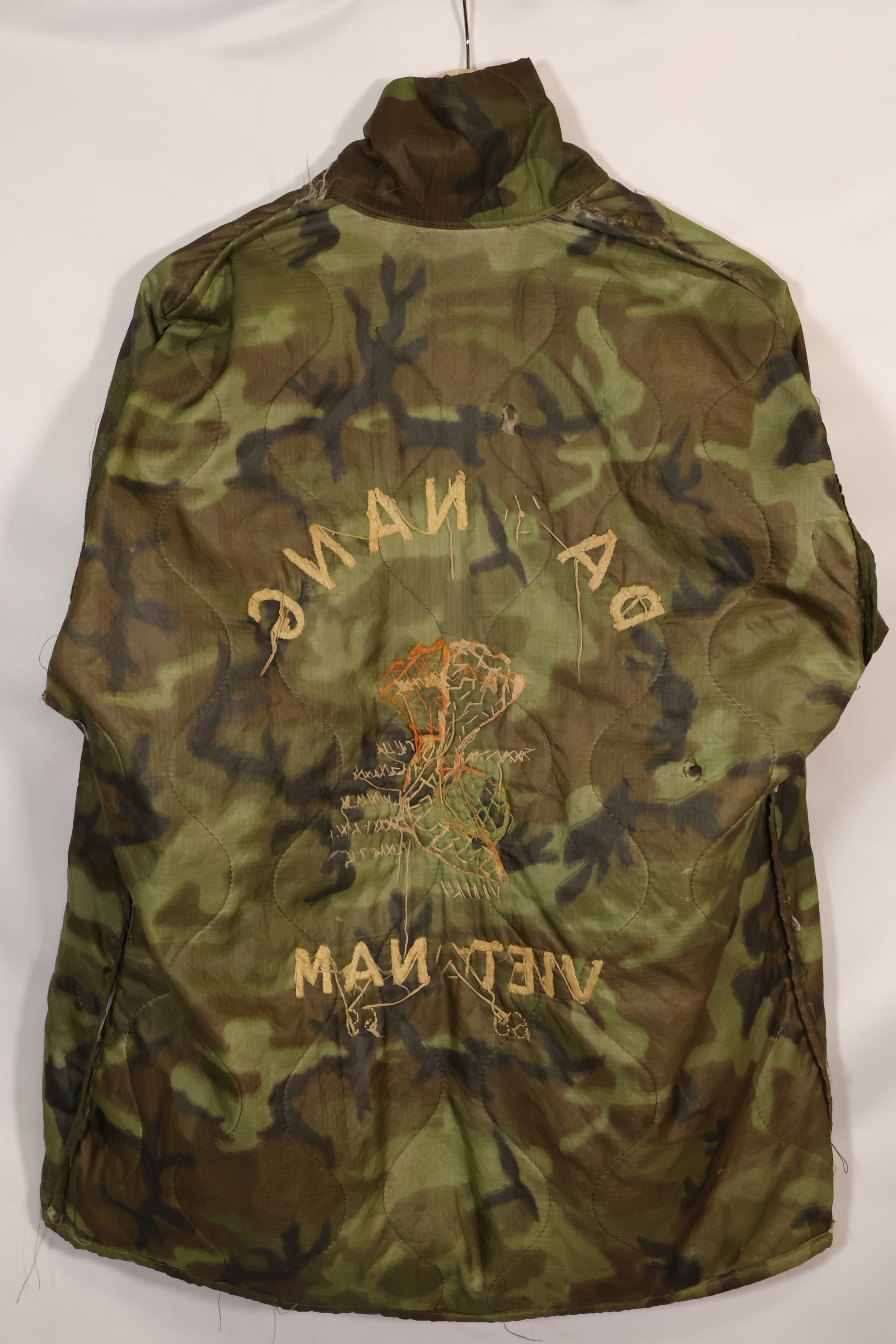 1968〜69年　大きめサイズ　ベトナム戦争　ツアージャケット　ベトジャン　DA NANG　中古品