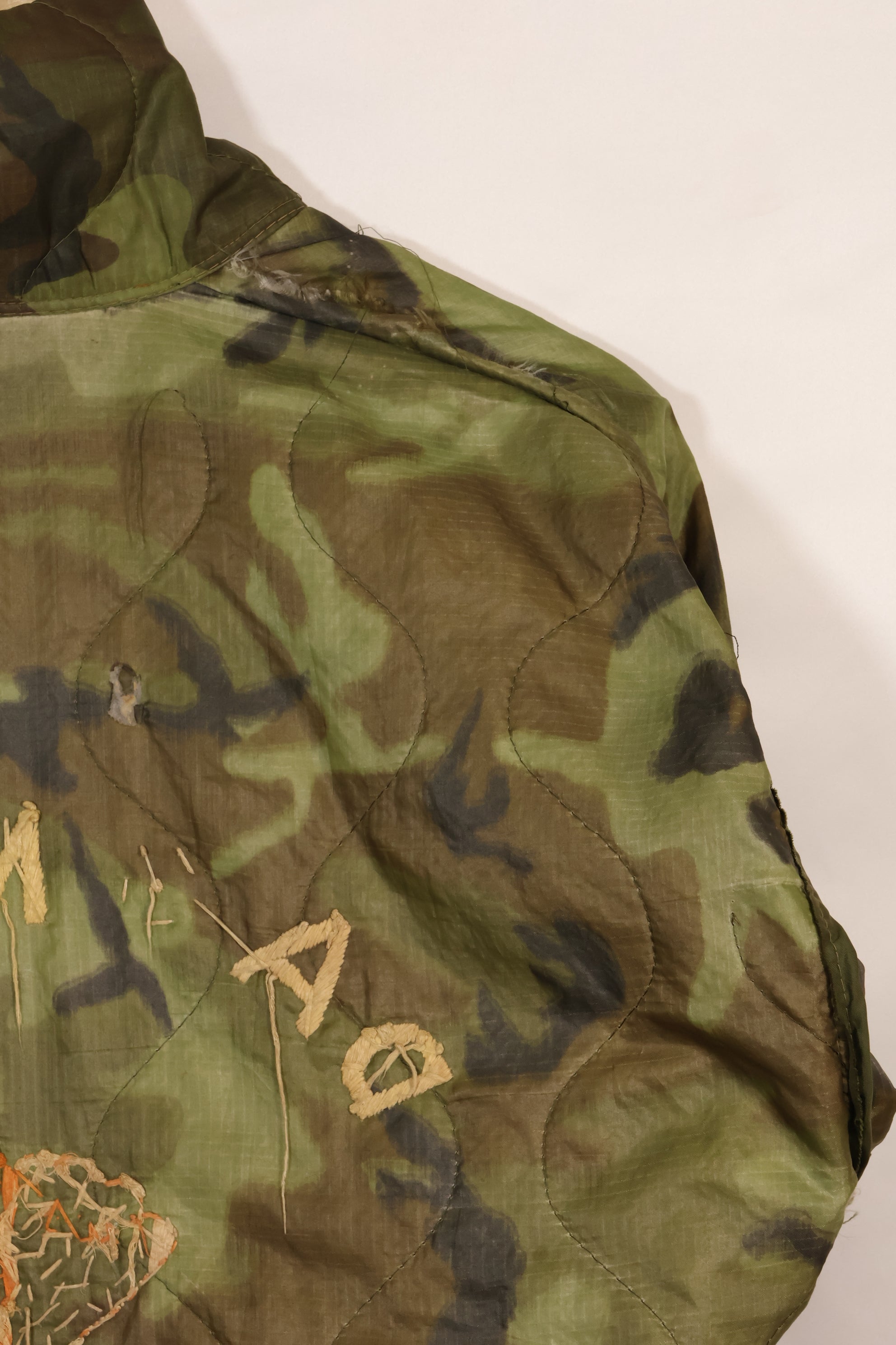 1968〜69年　大きめサイズ　ベトナム戦争　ツアージャケット　ベトジャン　DA NANG　中古品