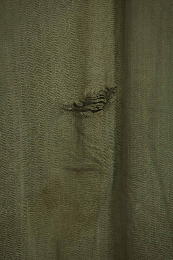 1940年代　アメリカ陸軍　HBT ユーティリティパンツ　大きめサイズ　傷あり　中古品