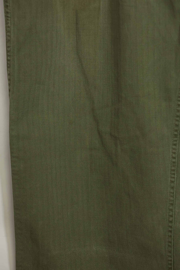 1940年代　アメリカ陸軍　HBT ユーティリティパンツ　大きめサイズ　傷あり　中古品