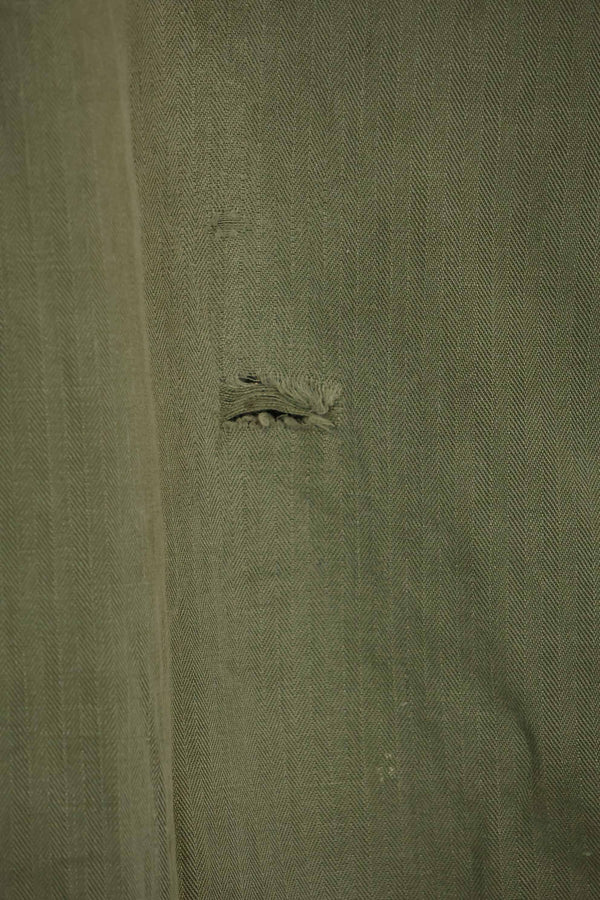 1940年代　アメリカ陸軍　HBT ユーティリティパンツ　大きめサイズ　傷あり　中古品