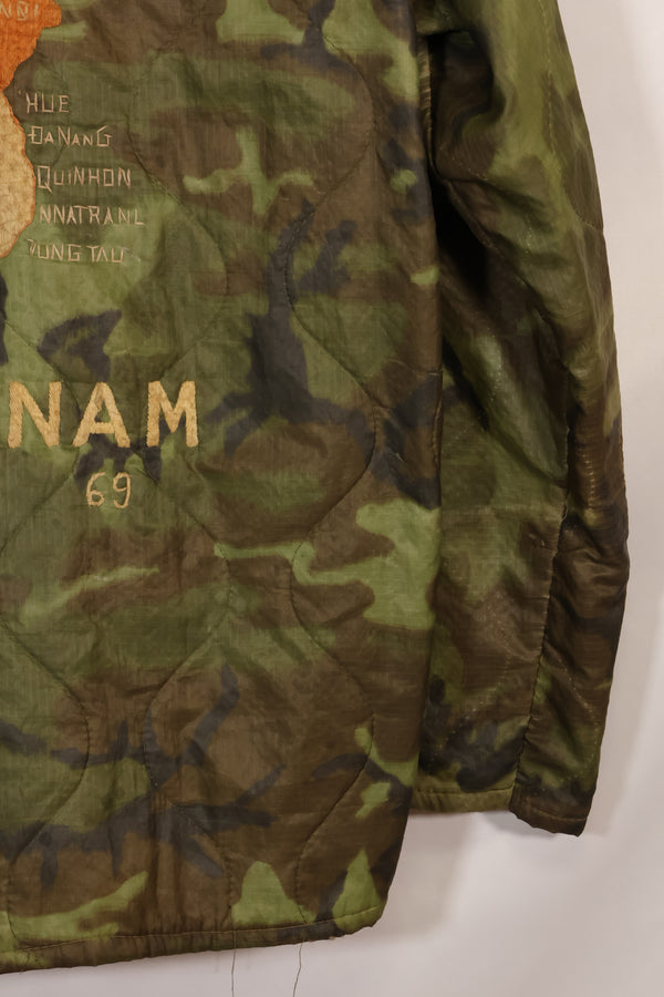 1968〜69年　大きめサイズ　ベトナム戦争　ツアージャケット　ベトジャン　DA NANG　中古品
