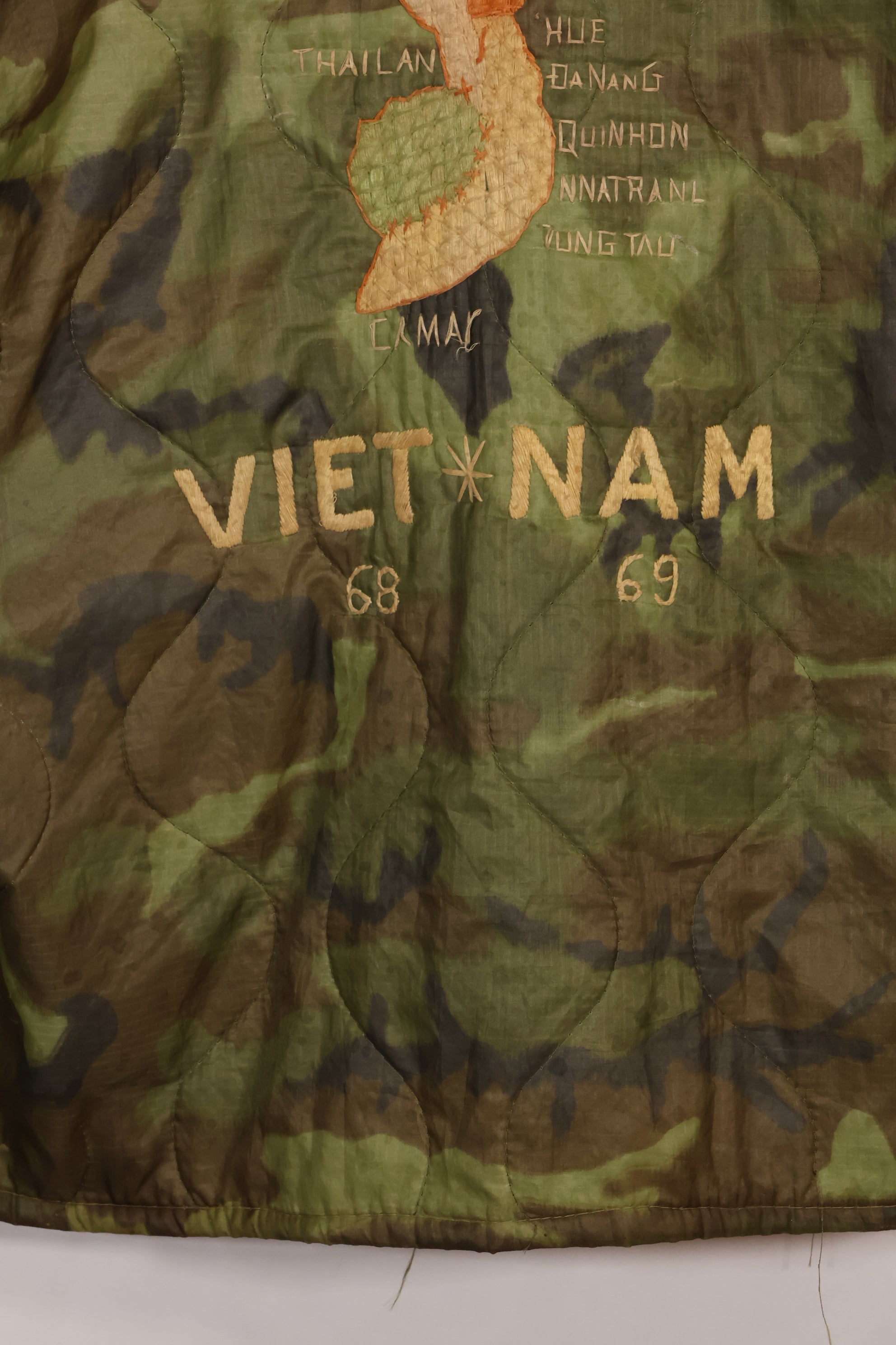 1968〜69年　大きめサイズ　ベトナム戦争　ツアージャケット　ベトジャン　DA NANG　中古品