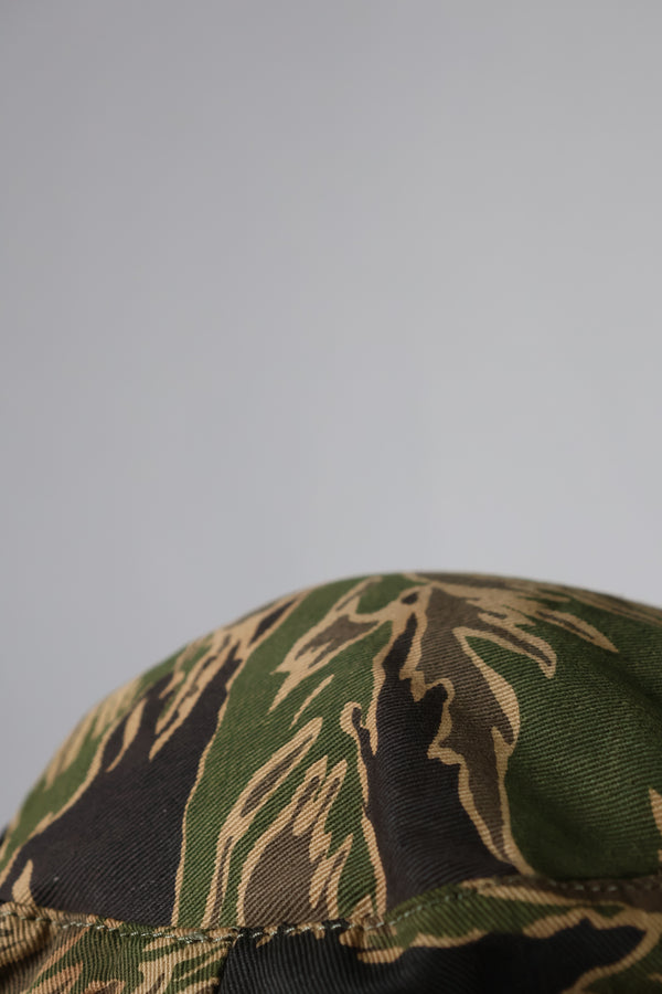 実物　沖縄タイガーパターン　タイガーストライプ　ブーニーハット　大きめサイズ　中古品