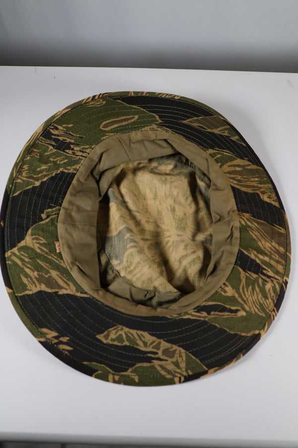 実物　沖縄タイガーパターン　タイガーストライプ　ブーニーハット　大きめサイズ　中古品