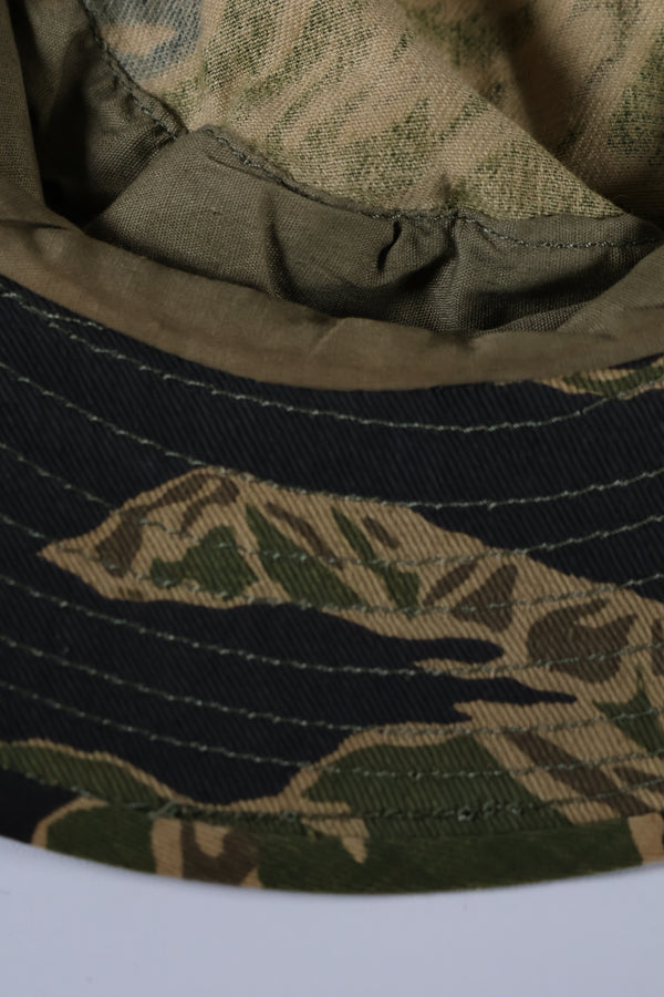 実物　沖縄タイガーパターン　タイガーストライプ　ブーニーハット　大きめサイズ　中古品