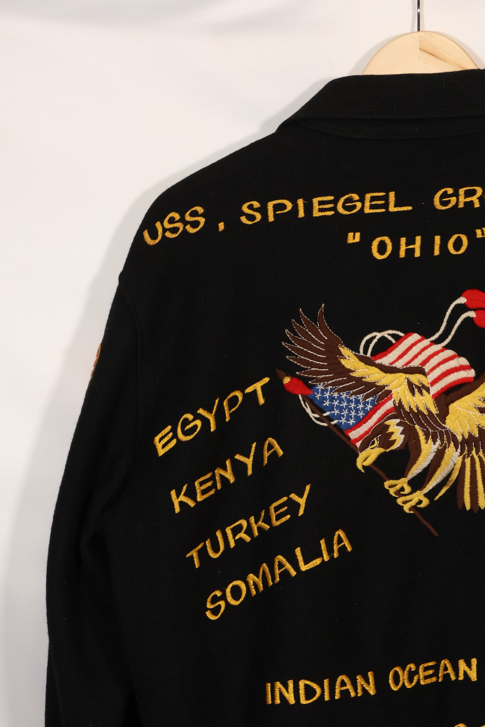 1987年　大きめサイズ　アメリカ海軍　USS SPIEGEL GROVE ツアージャケット