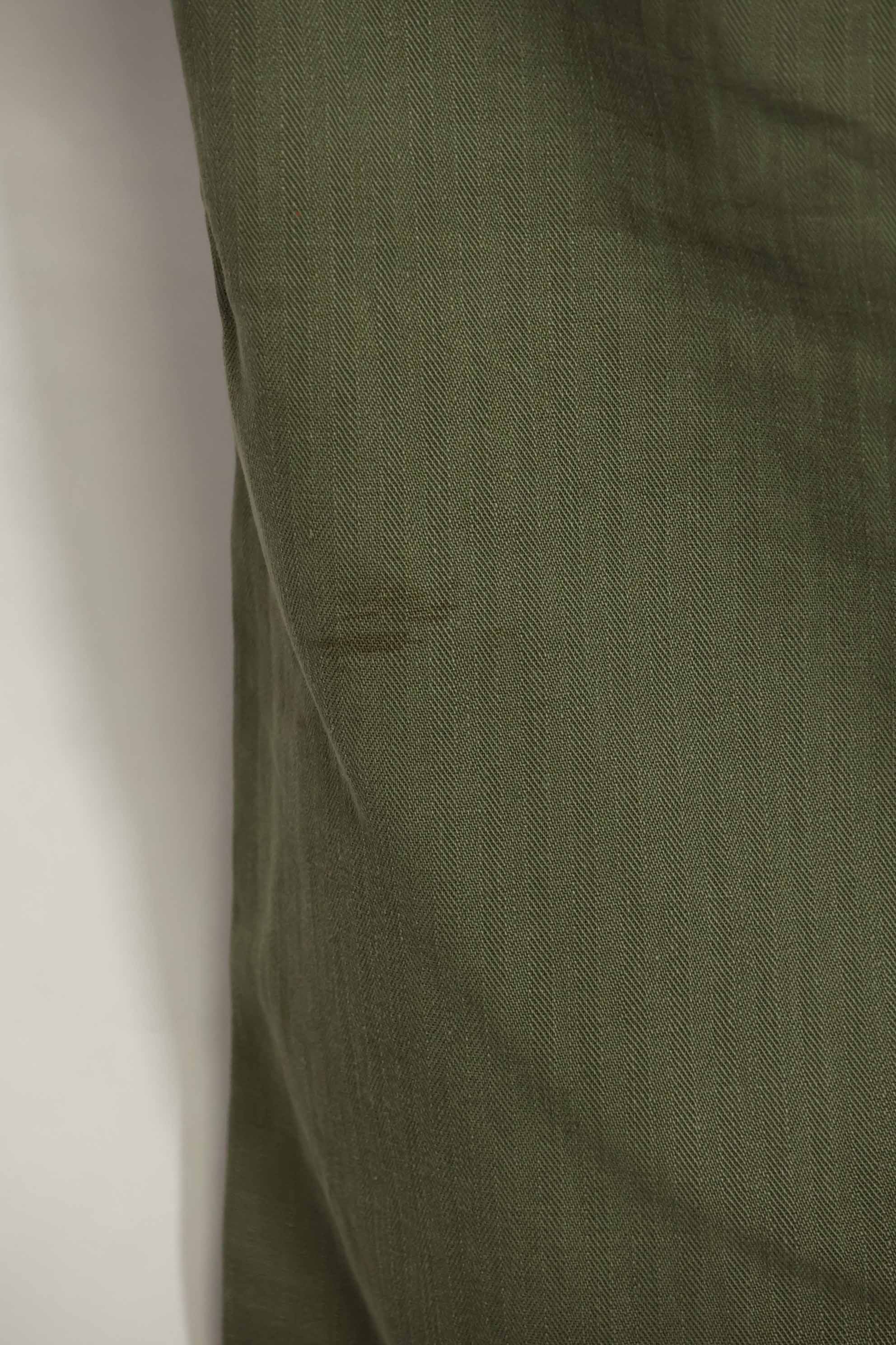 1940年代　アメリカ陸軍　HBT ユーティリティパンツ　大きめサイズ　傷あり　中古品