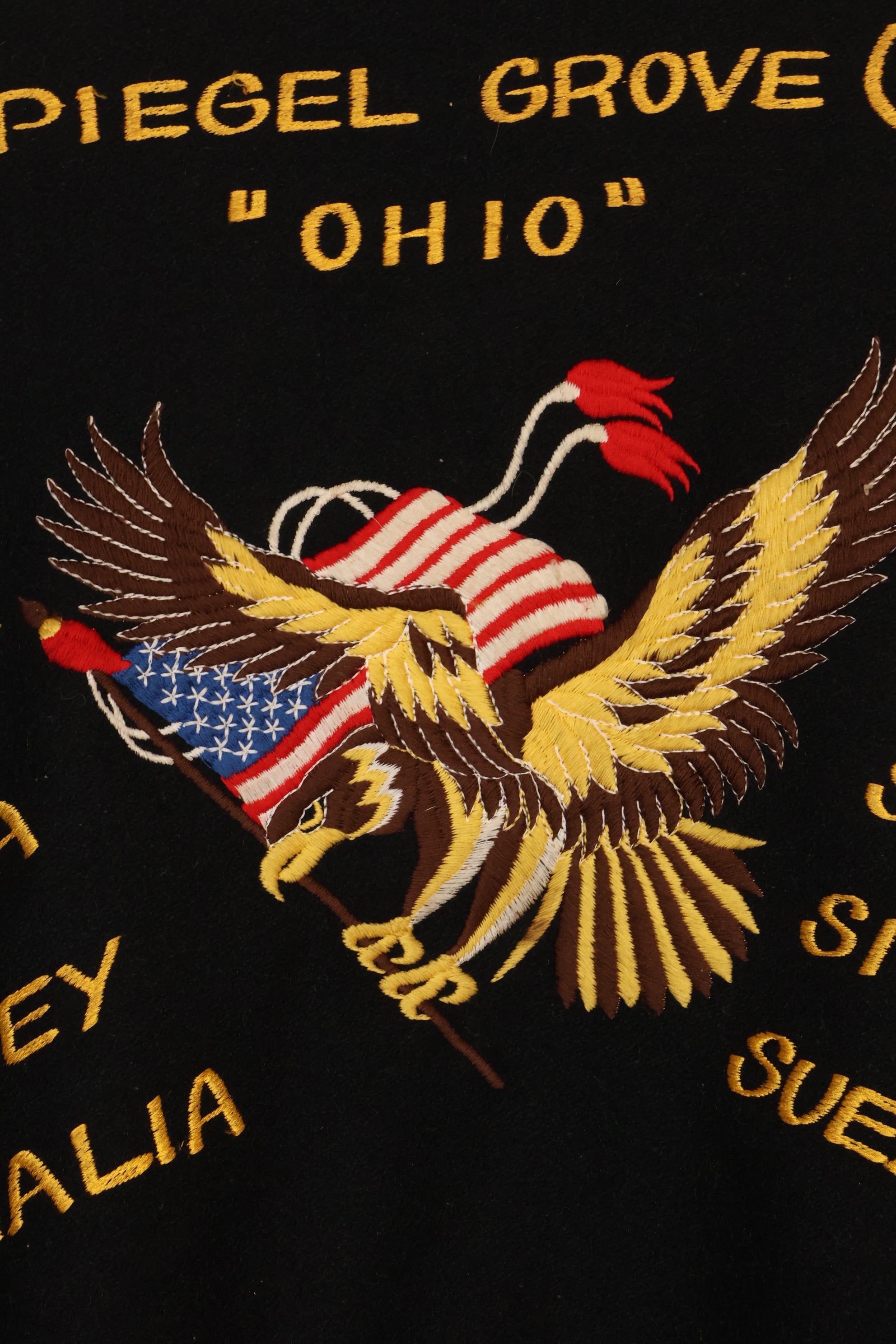 1987年　大きめサイズ　アメリカ海軍　USS SPIEGEL GROVE ツアージャケット