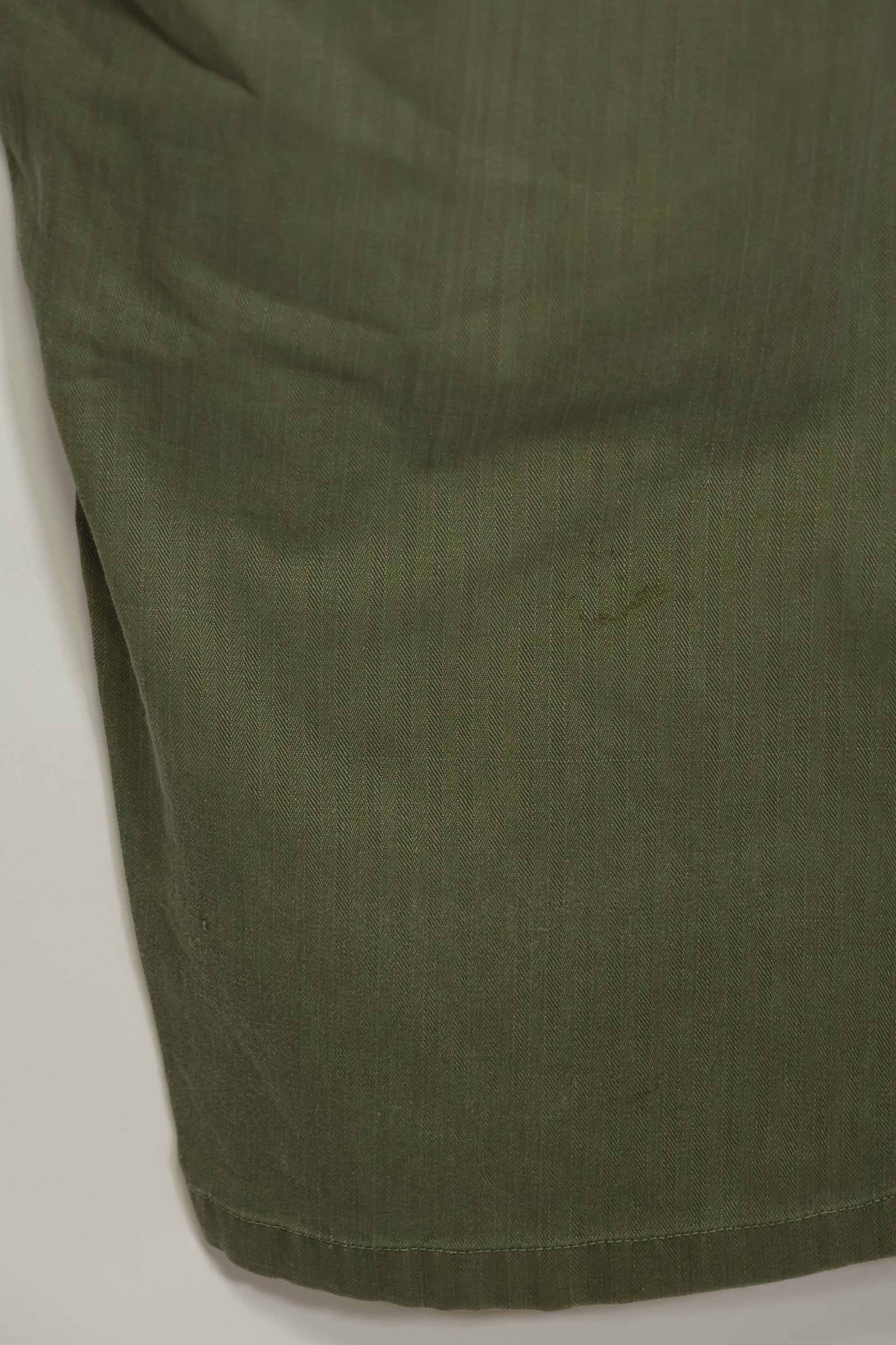 1940年代　アメリカ陸軍　HBT ユーティリティパンツ　大きめサイズ　傷あり　中古品
