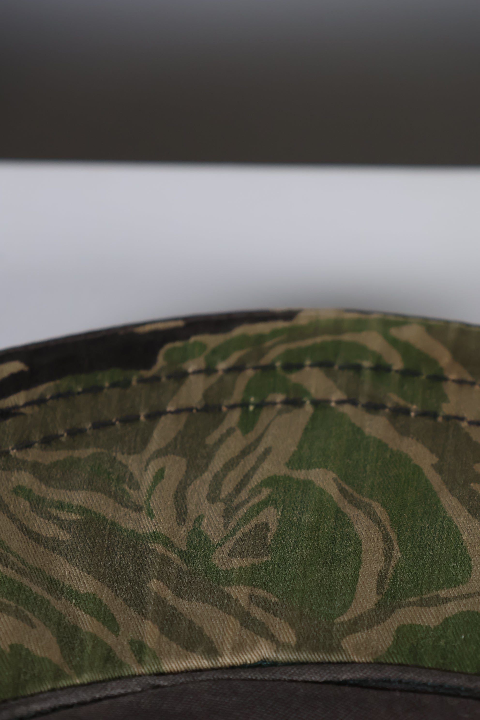 実物　沖縄タイガー　タイガーストライプ　CIDG パトロールキャップ　ロングネックフラップ　中古品