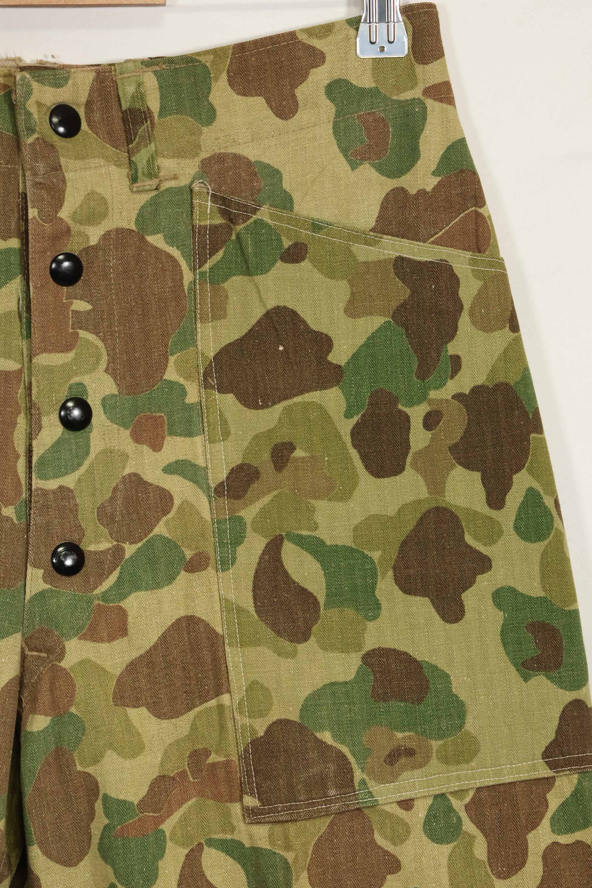 1940年代　アメリカ海兵隊　P-42　フロッグスキン迷彩パンツ ローカル改造あり　状態良い　中古品