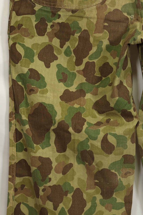 1940年代　アメリカ海兵隊　P-42　フロッグスキン迷彩パンツ ローカル改造あり　状態良い　中古品