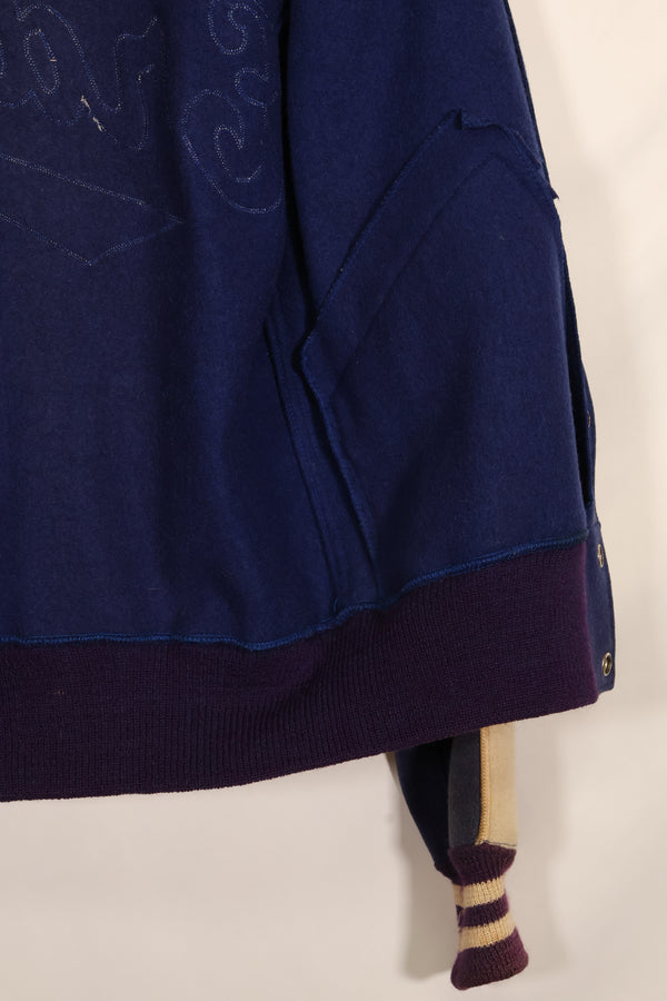 推定1940年代後半〜50年代　米軍パイロット私物　スタジアムジャケット　Erding空軍基地　中古品