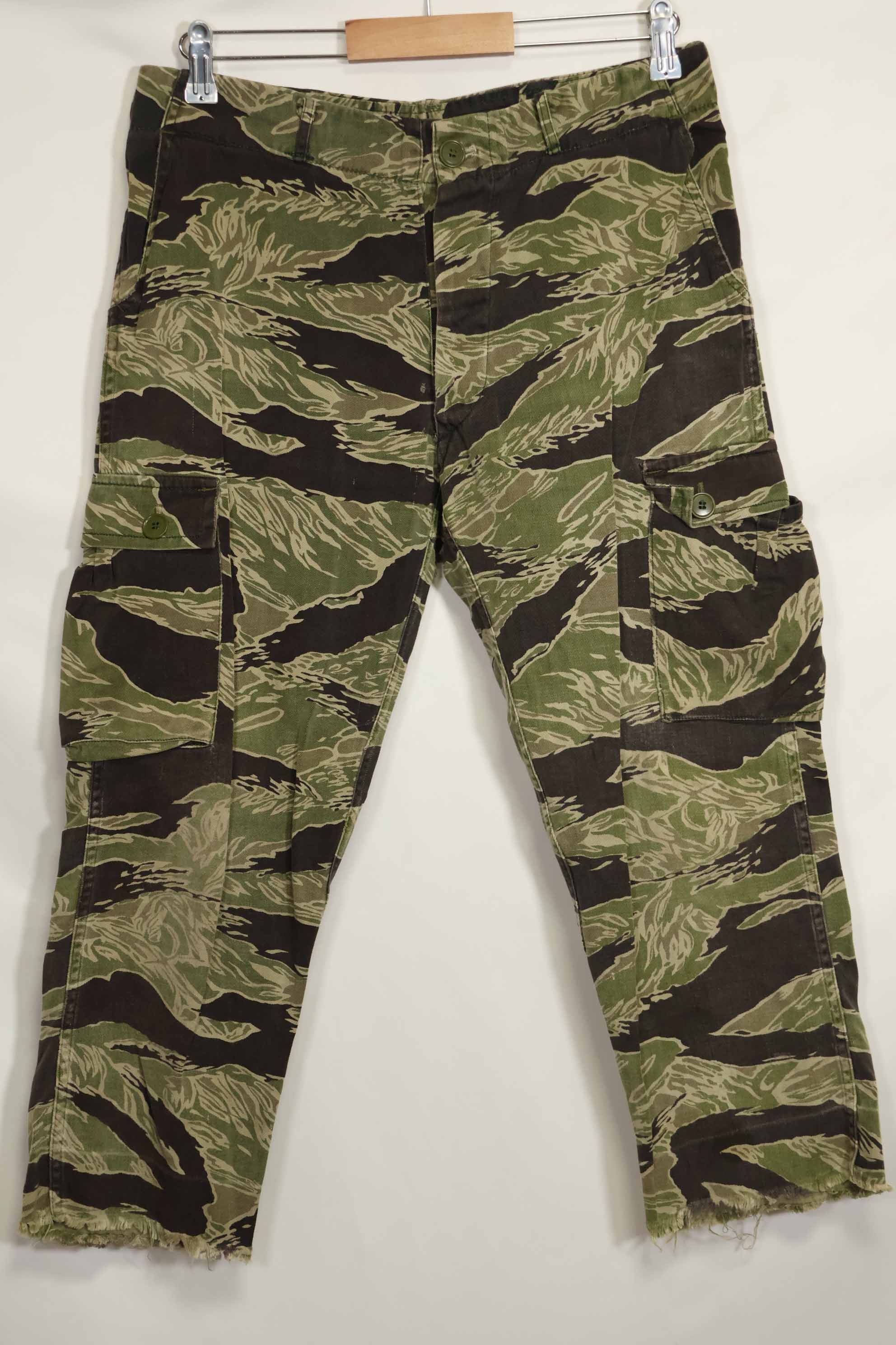 1960年代　沖縄タイガー　タイガーストライプ　パンツ　USカット　大きめパンツ　中古品