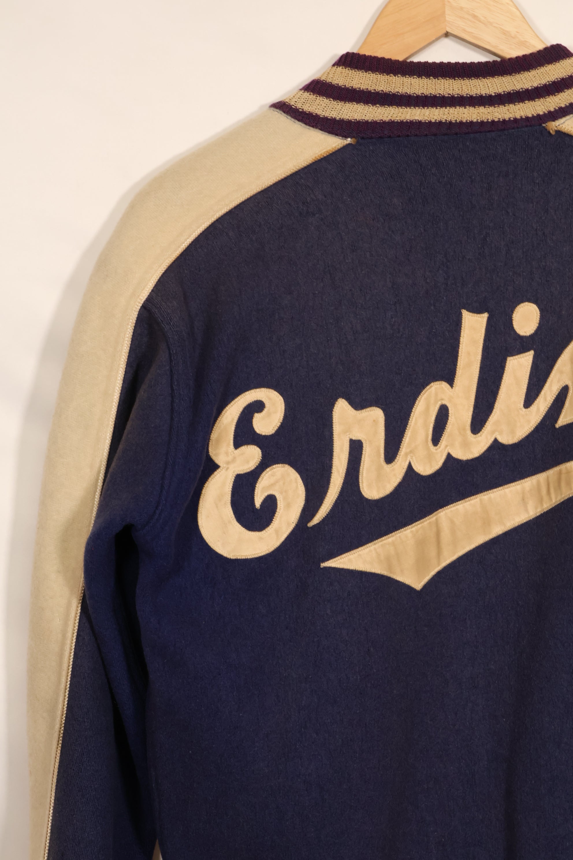 推定1940年代後半〜50年代　米軍パイロット私物　スタジアムジャケット　Erding空軍基地　中古品