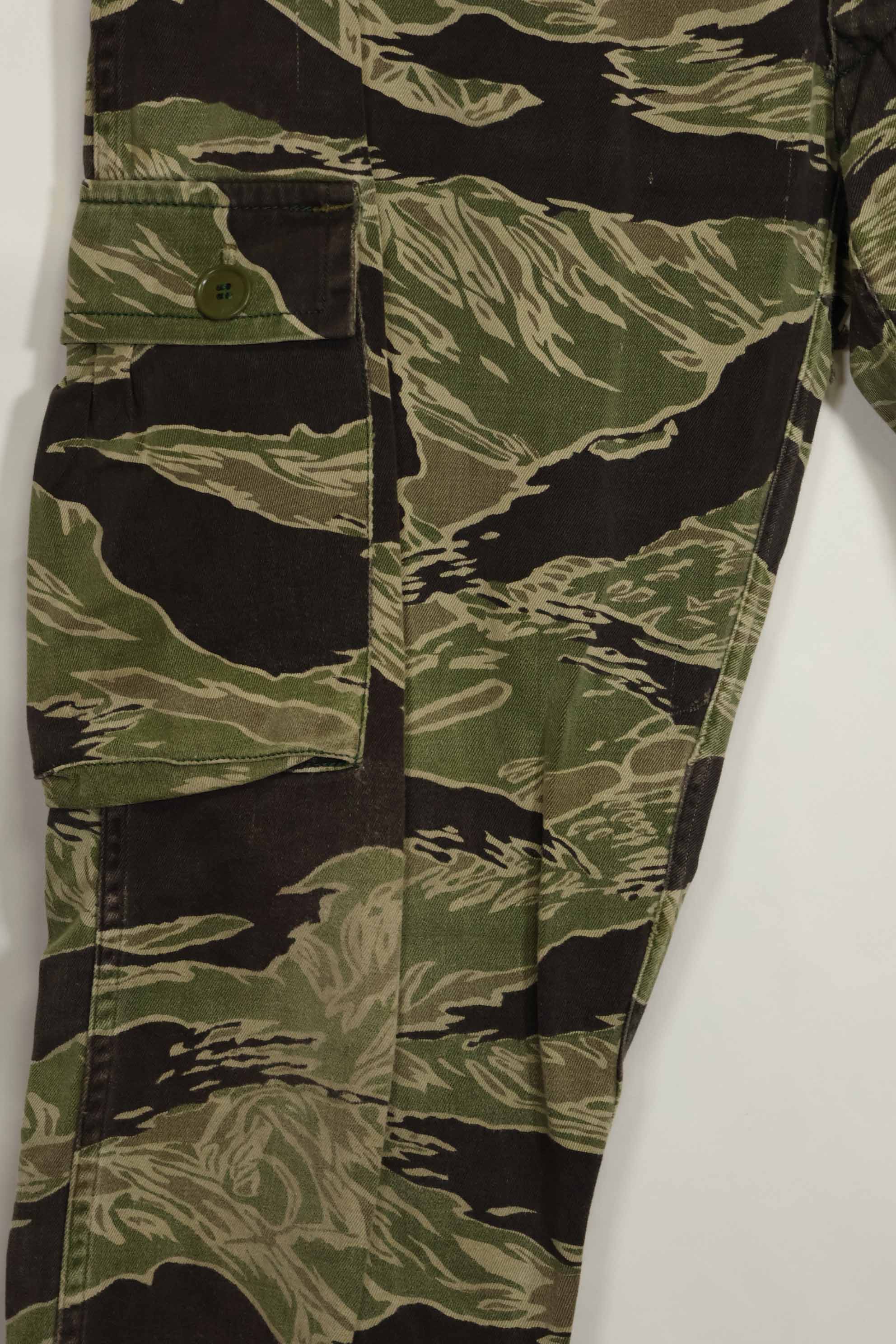 1960年代　沖縄タイガー　タイガーストライプ　パンツ　USカット　大きめパンツ　中古品