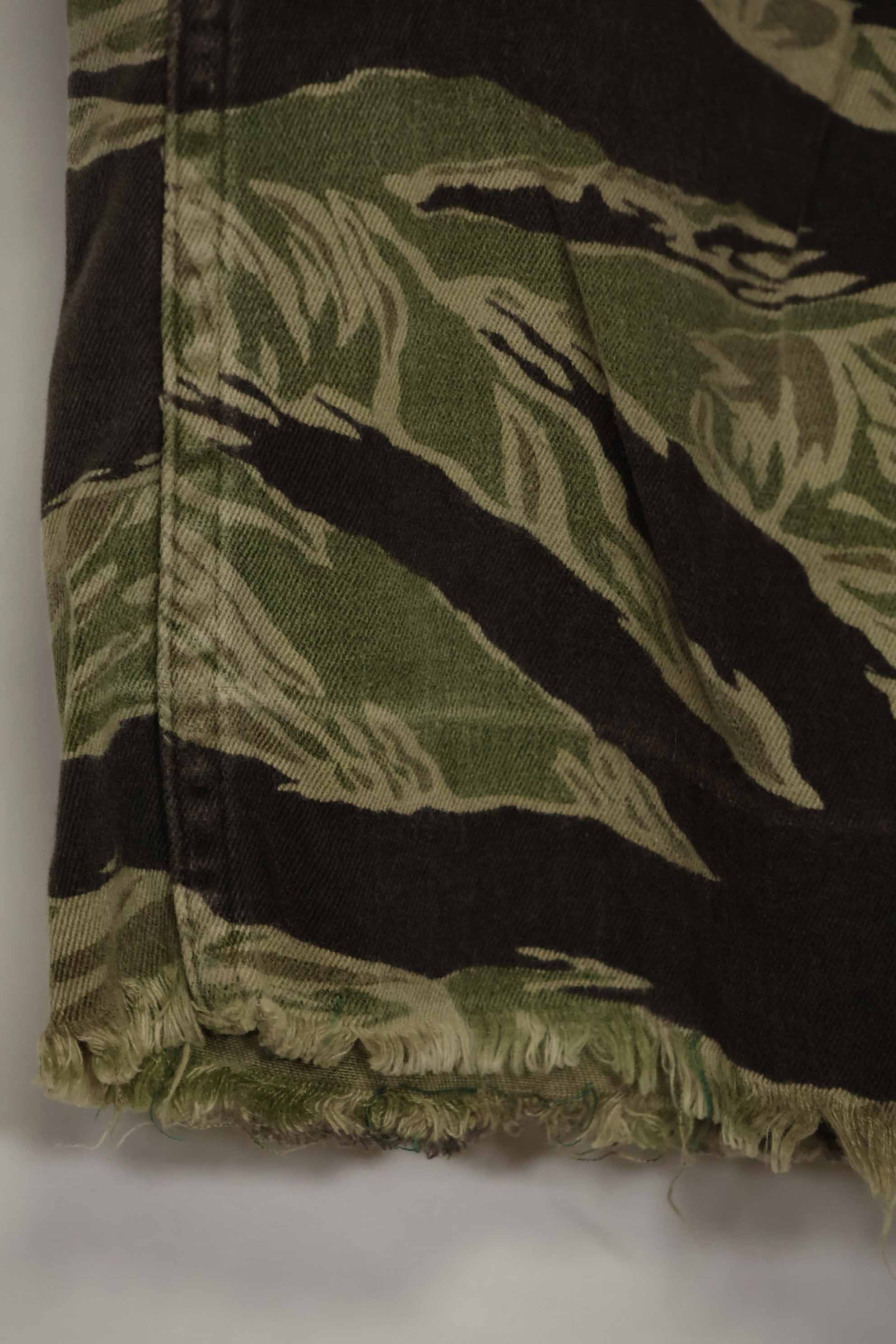 1960年代　沖縄タイガー　タイガーストライプ　パンツ　USカット　大きめパンツ　中古品