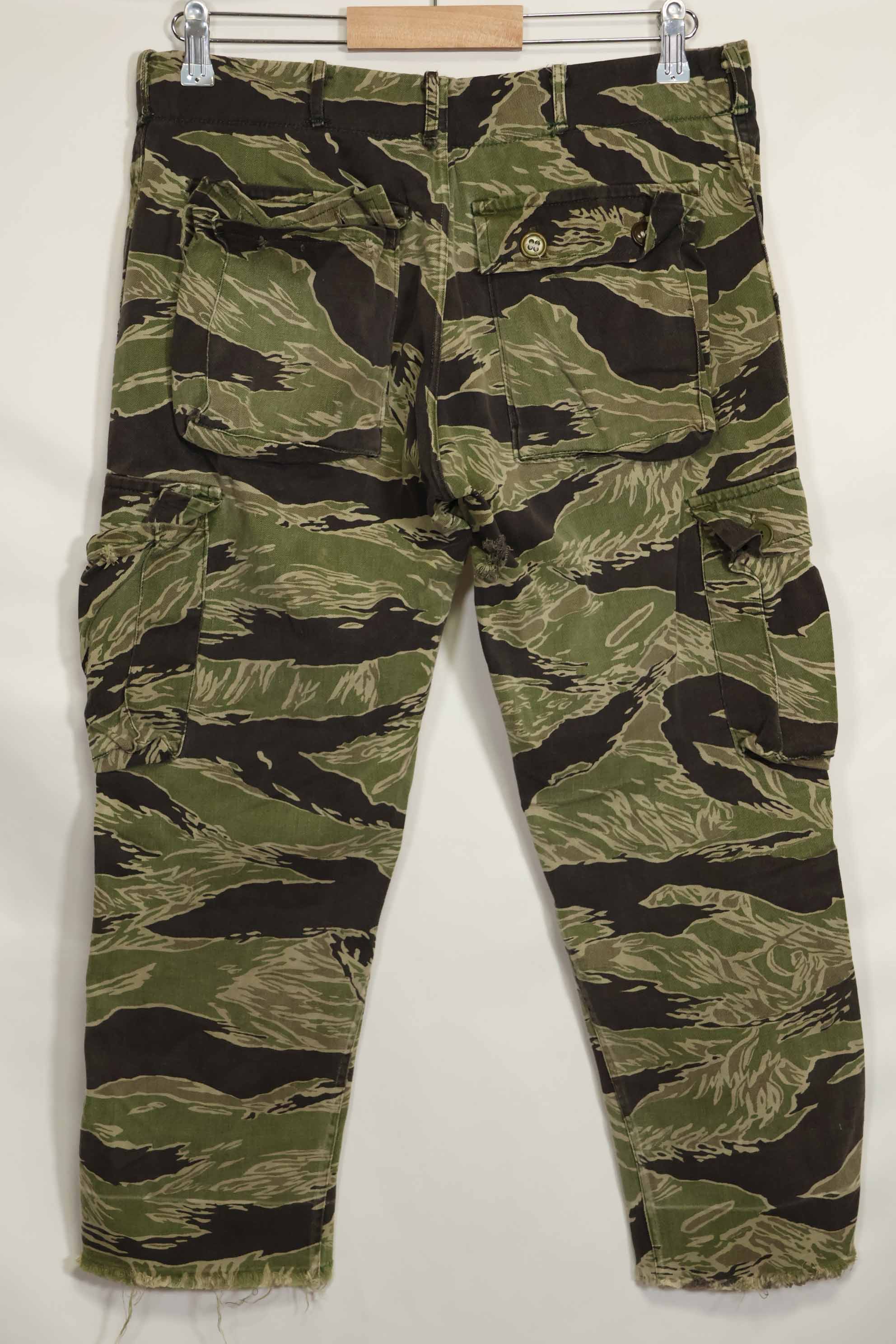 1960年代　沖縄タイガー　タイガーストライプ　パンツ　USカット　大きめパンツ　中古品