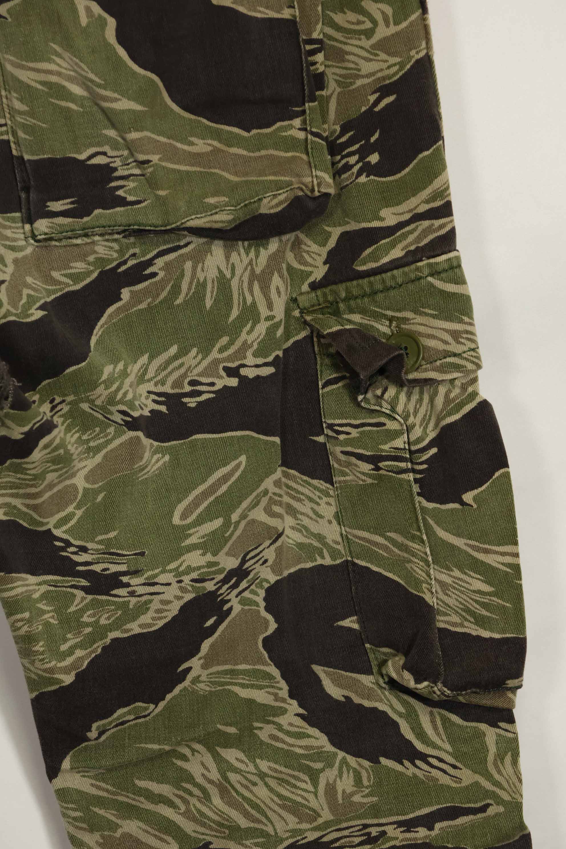 1960年代　沖縄タイガー　タイガーストライプ　パンツ　USカット　大きめパンツ　中古品