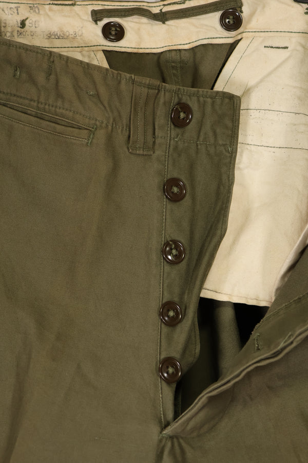 実物　アメリカ陸軍　M45 パンツ　追加ポケット改造品　中古品