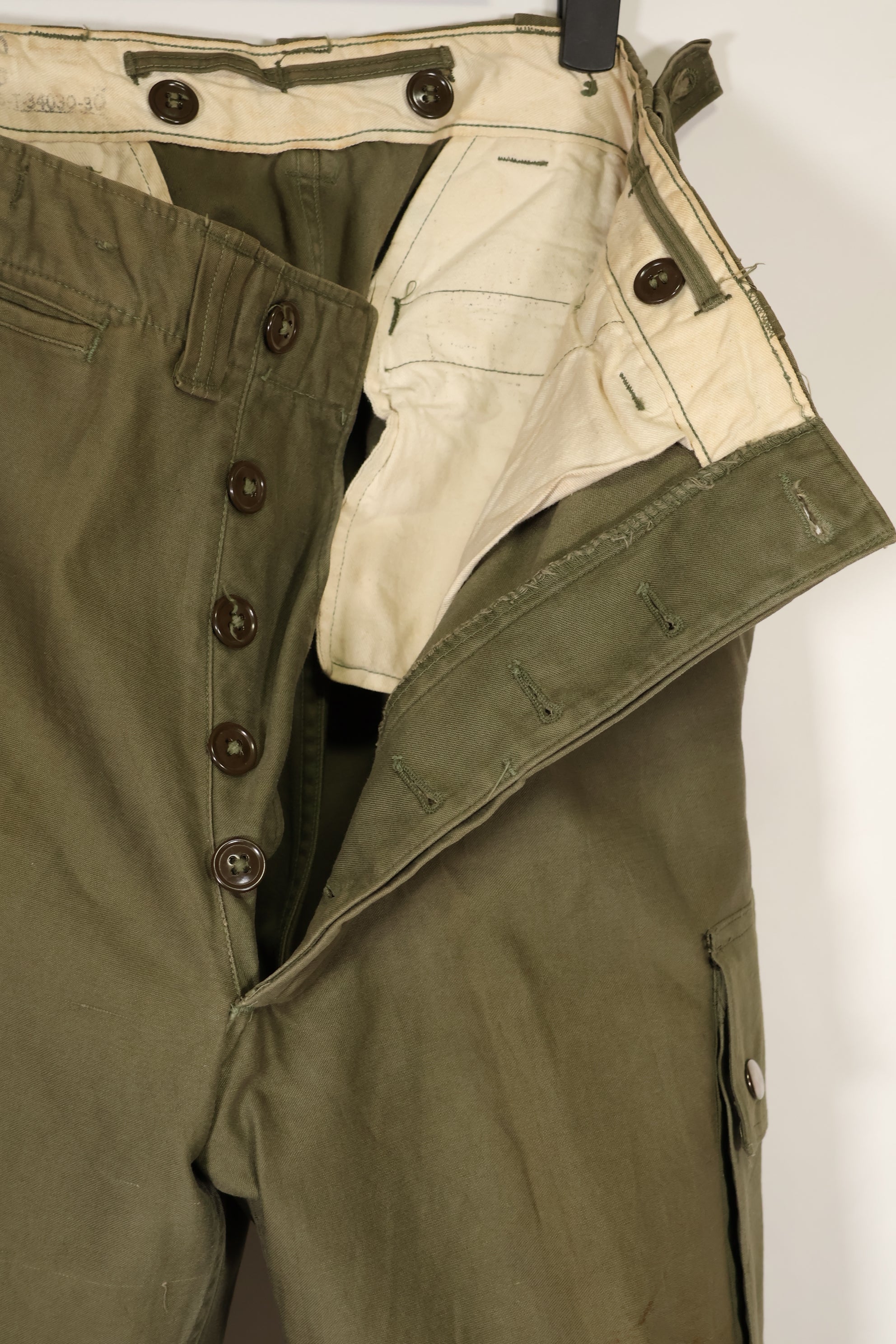 実物　アメリカ陸軍　M45 パンツ　追加ポケット改造品　中古品