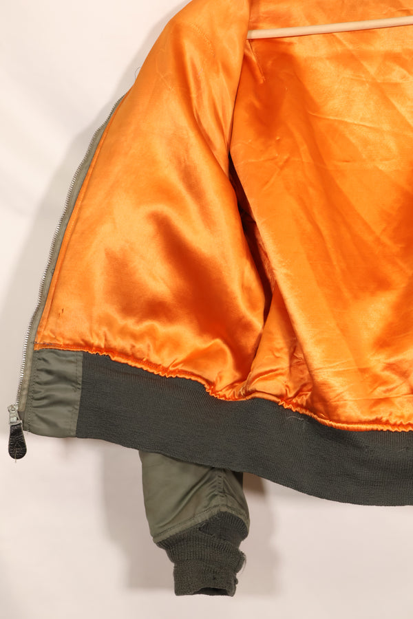 1970年契約　Medium アメリカ空軍 USAF　L2-B フライトジャケット　中古品  ALPHA INDUSTRIES社製