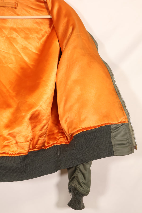 1970年契約　Medium アメリカ空軍 USAF　L2-B フライトジャケット　中古品  ALPHA INDUSTRIES社製