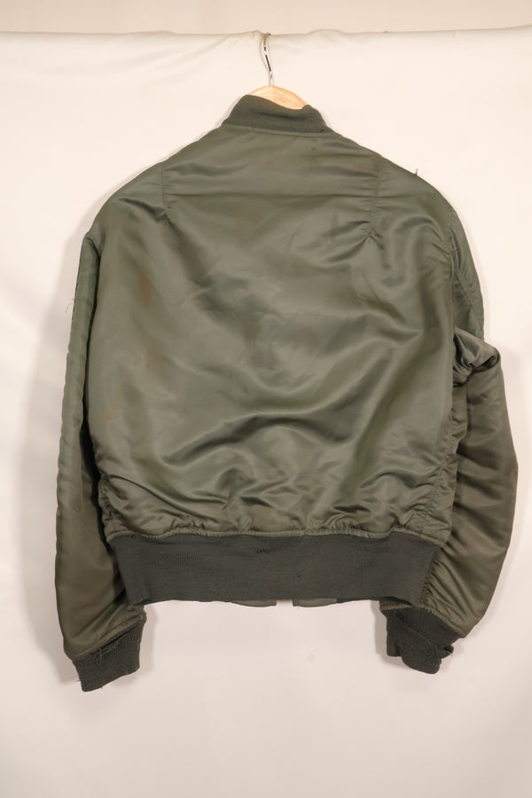 1970年契約　Medium アメリカ空軍 USAF　L2-B フライトジャケット　中古品  ALPHA INDUSTRIES社製