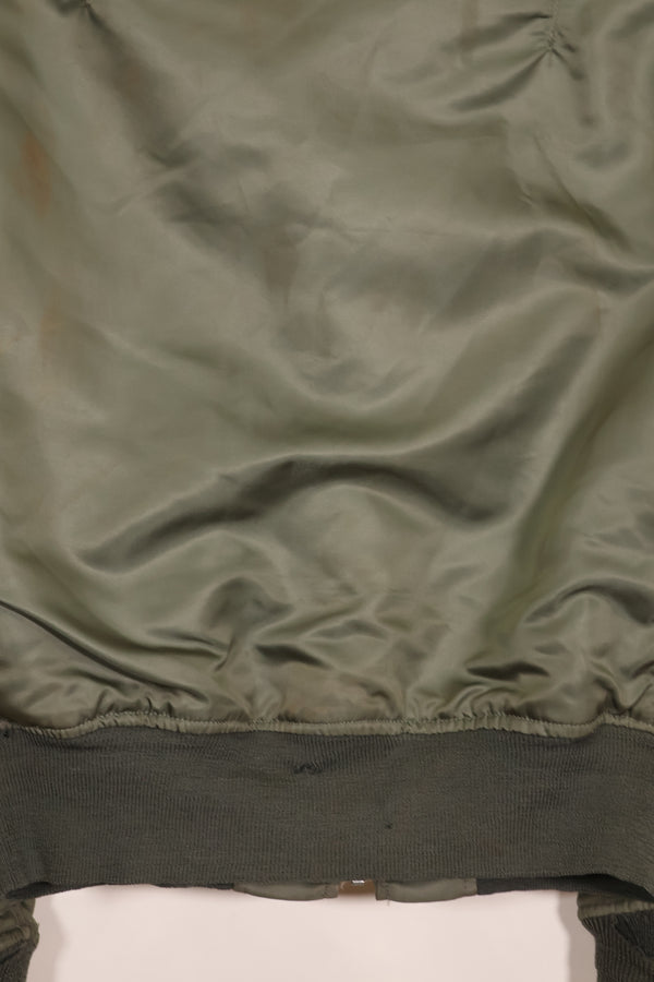 1970年契約　Medium アメリカ空軍 USAF　L2-B フライトジャケット　中古品  ALPHA INDUSTRIES社製