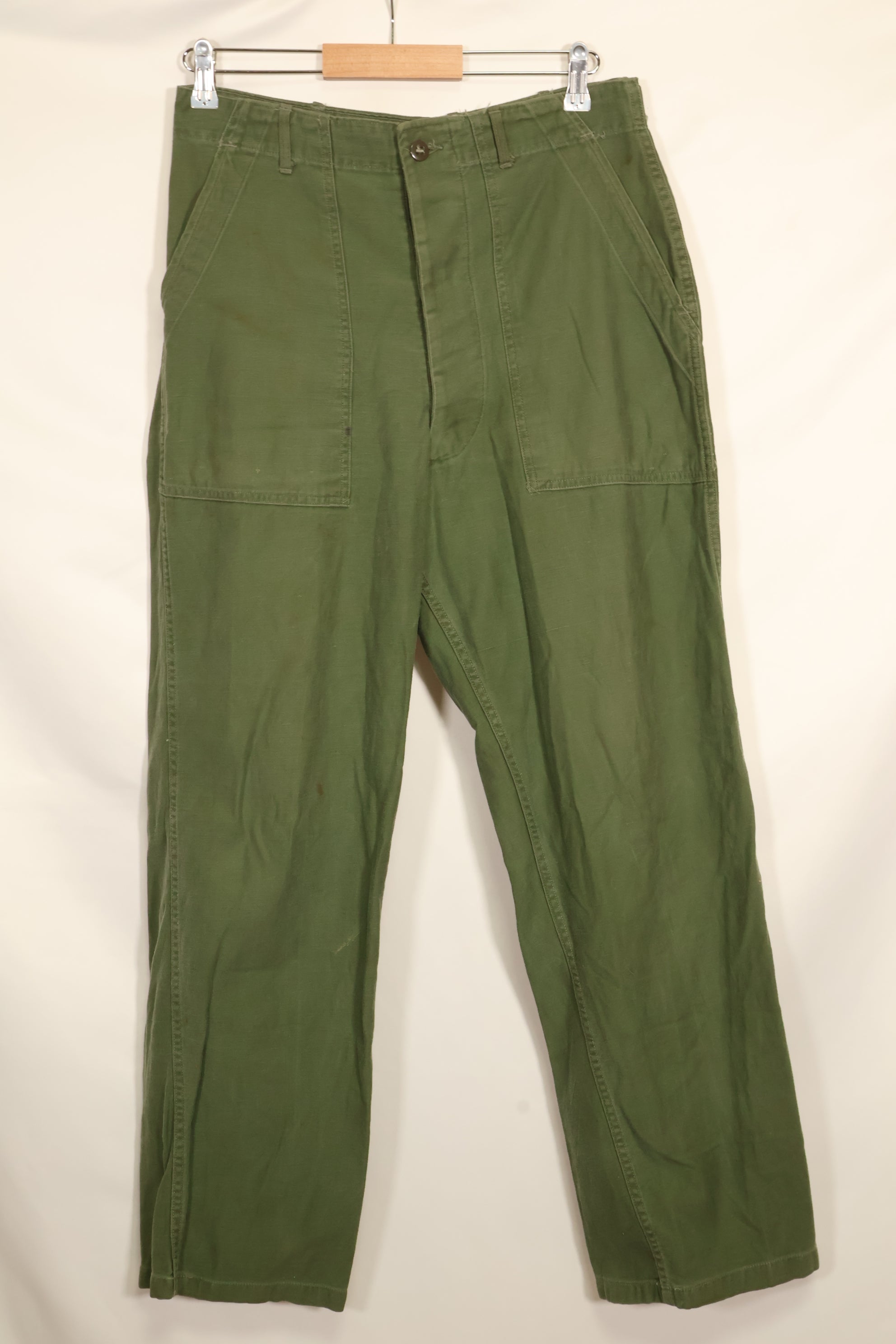 1960年代　TYPE 1 推定 MEDIUM　アメリカ軍　OG-107 ユーティリティパンツ　ベイカーパンツ　中古品　A