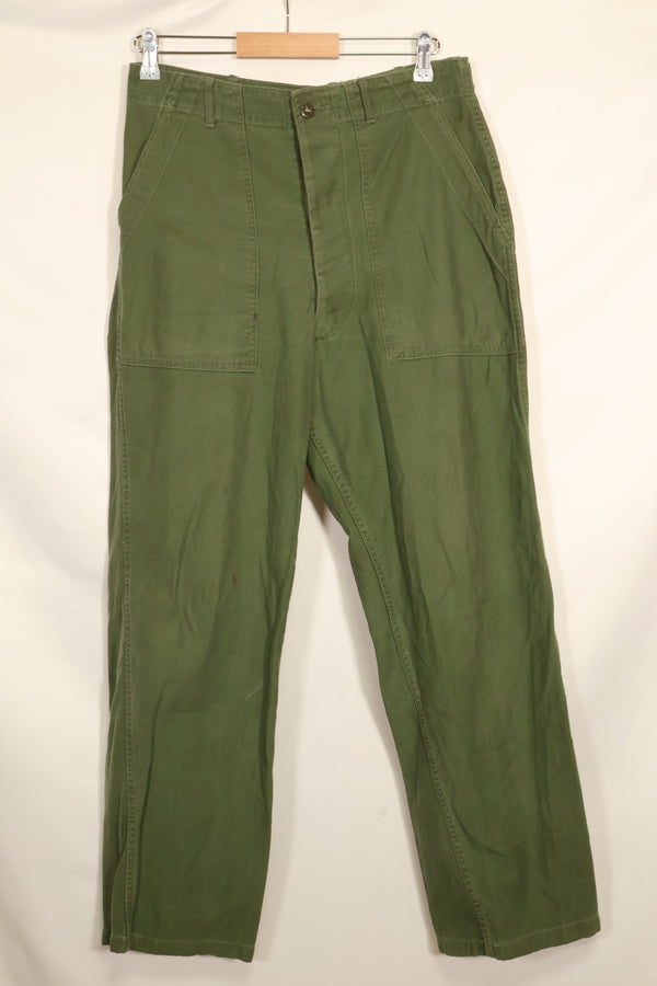 1960年代　TYPE 1 推定 MEDIUM　アメリカ軍　OG-107 ユーティリティパンツ　ベイカーパンツ　中古品　A