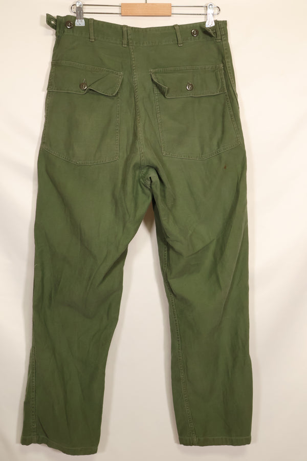 1960年代　TYPE 1 推定 MEDIUM　アメリカ軍　OG-107 ユーティリティパンツ　ベイカーパンツ　中古品　A