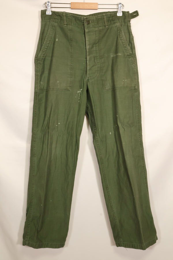 1960年代　TYPE 1　MEDIUM アメリカ軍　OG-107 ユーティリティパンツ　ベイカーパンツ　中古品　B