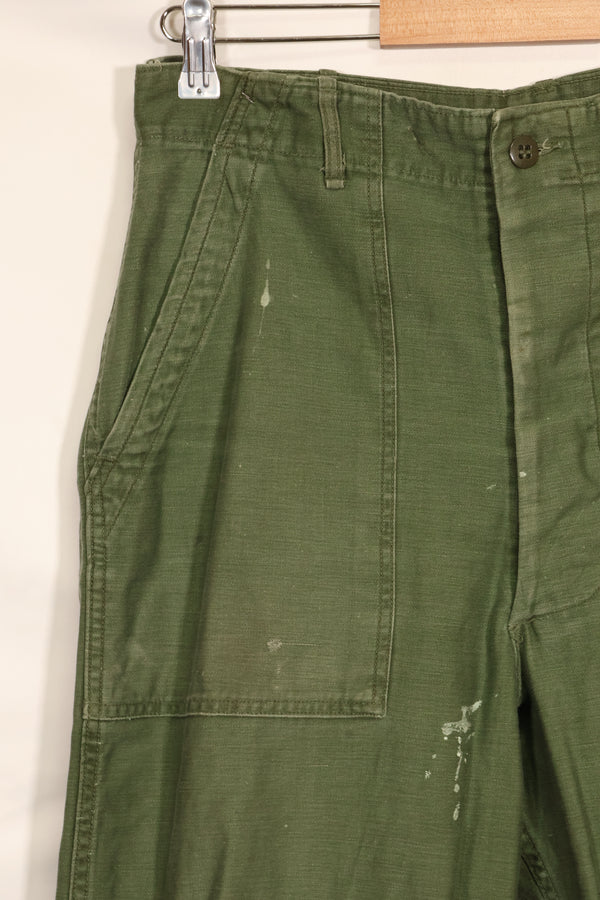 1960年代　TYPE 1　MEDIUM アメリカ軍　OG-107 ユーティリティパンツ　ベイカーパンツ　中古品　B