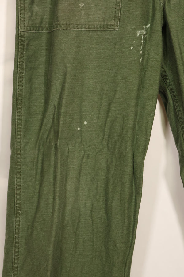 1960年代　TYPE 1　MEDIUM アメリカ軍　OG-107 ユーティリティパンツ　ベイカーパンツ　中古品　B