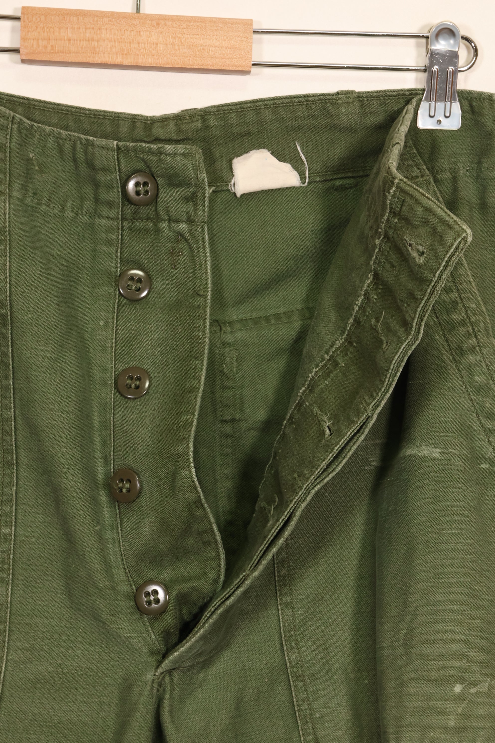 1960年代　TYPE 1　MEDIUM アメリカ軍　OG-107 ユーティリティパンツ　ベイカーパンツ　中古品　B