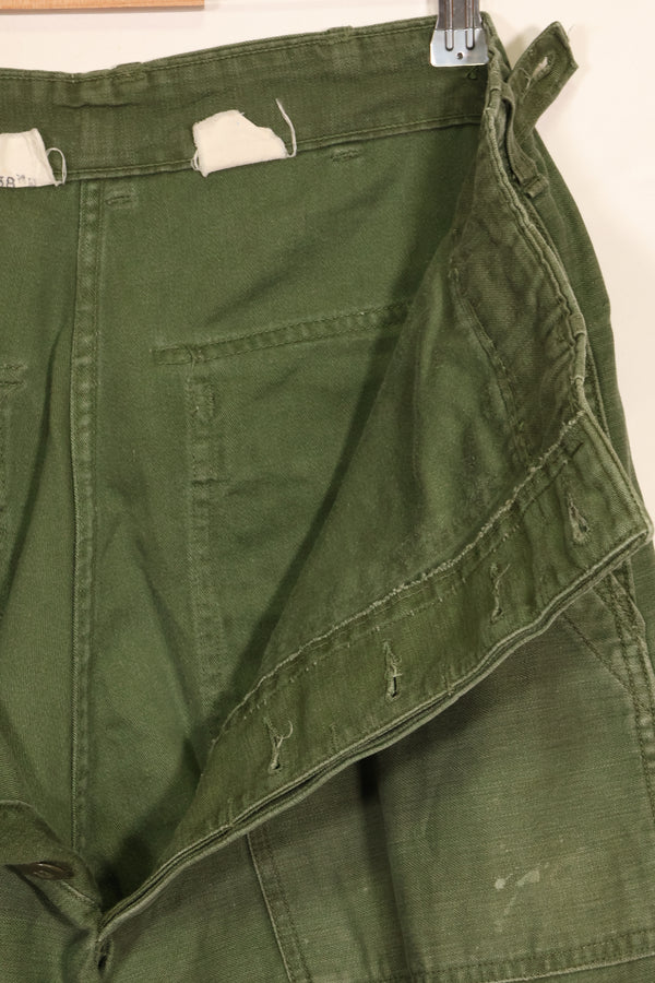 1960年代　TYPE 1　MEDIUM アメリカ軍　OG-107 ユーティリティパンツ　ベイカーパンツ　中古品　B