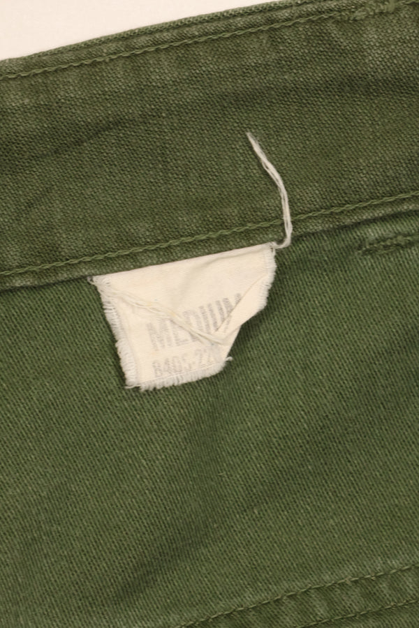 1960年代　TYPE 1　MEDIUM アメリカ軍　OG-107 ユーティリティパンツ　ベイカーパンツ　中古品　B