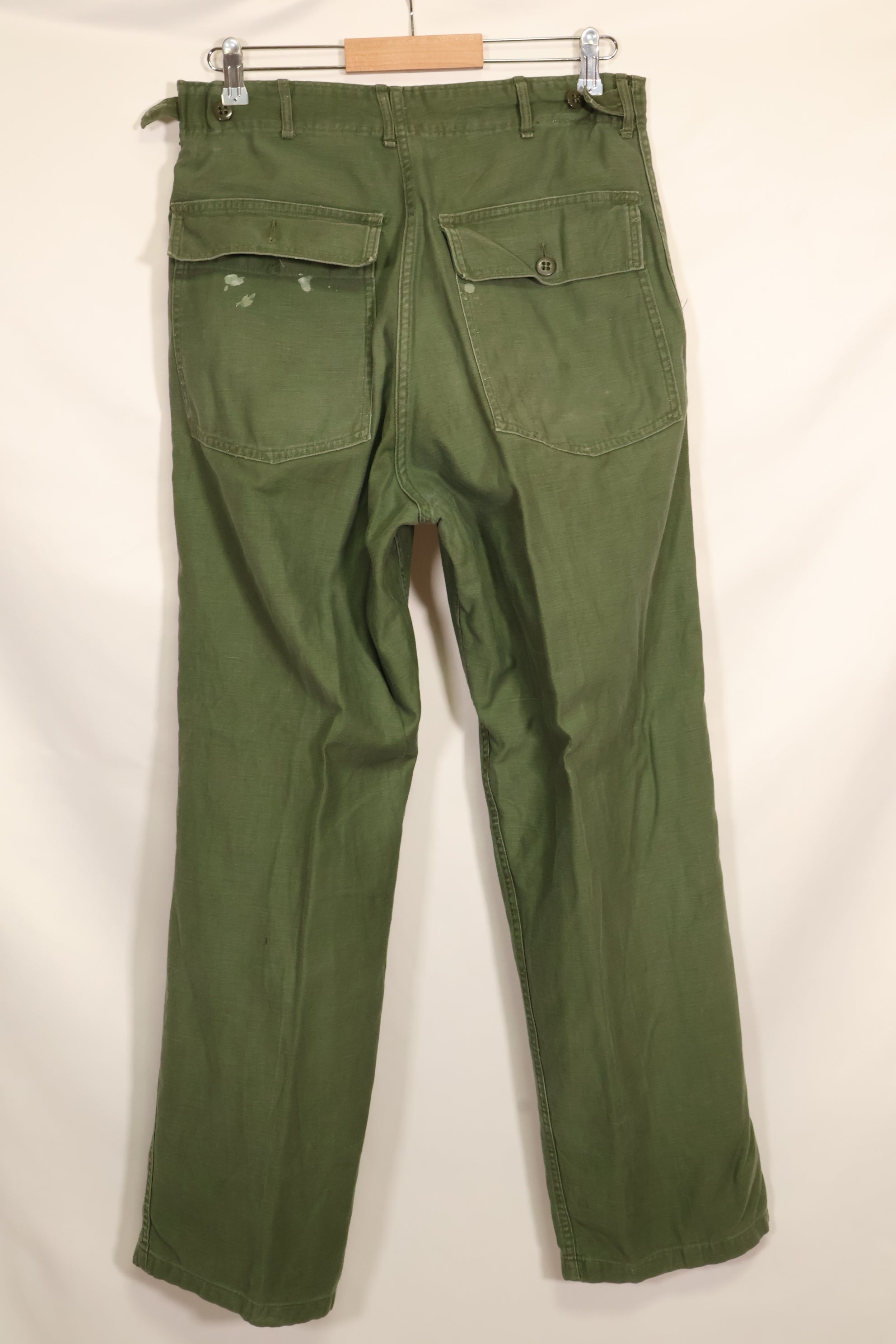 1960年代　TYPE 1　MEDIUM アメリカ軍　OG-107 ユーティリティパンツ　ベイカーパンツ　中古品　B