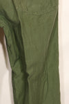 1960年代　TYPE 1　MEDIUM アメリカ軍　OG-107 ユーティリティパンツ　ベイカーパンツ　中古品　B