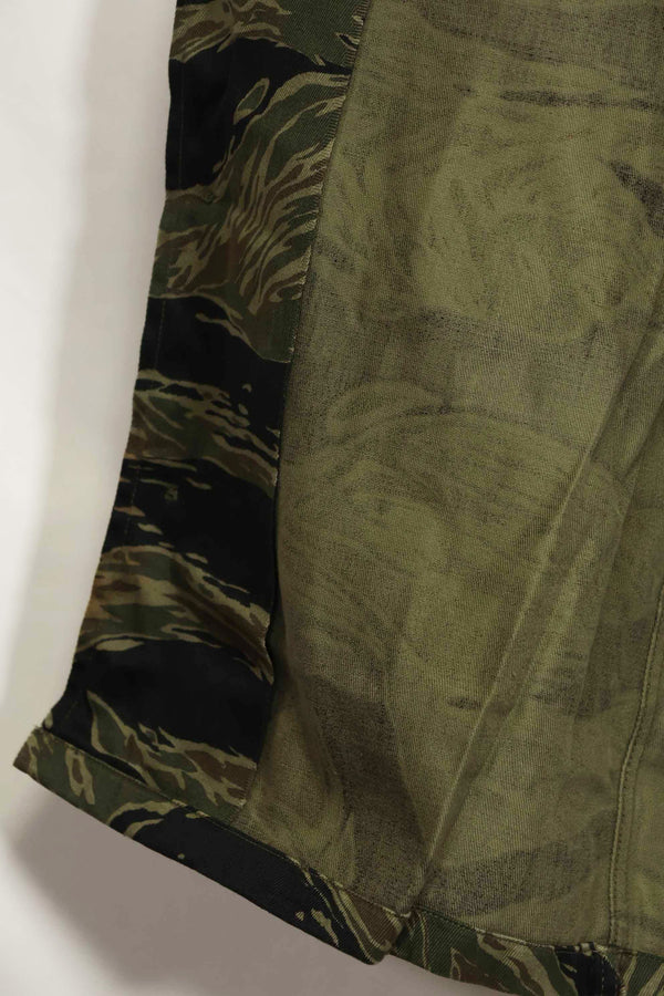 1960年代　ほぼデッドストック　シルバータイガー　タイガーストライプシャツ　US-M　状態良い　中古品