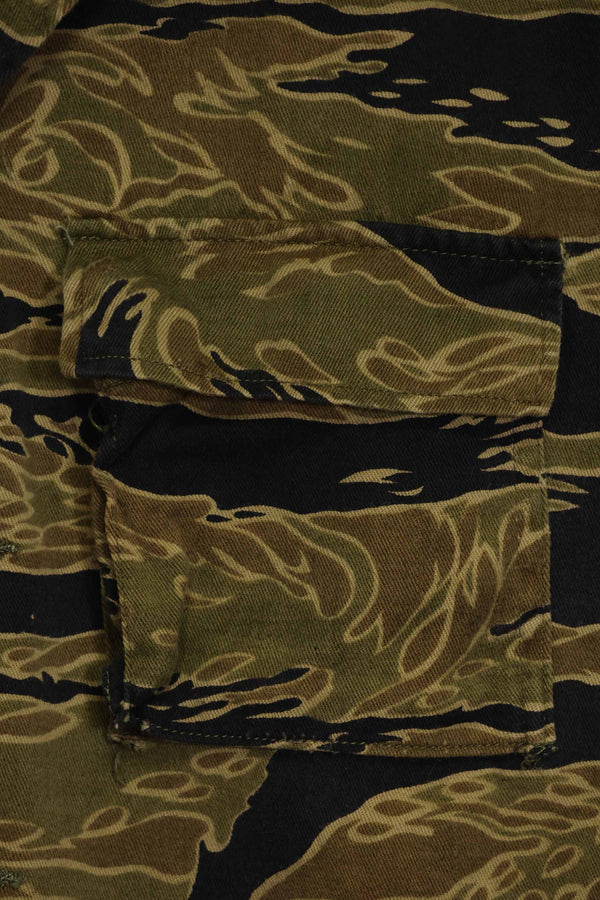 1960年代　ゴールドタイガー　タイガーストライプシャツ　A-L　Asianカット　状態良い　中古品