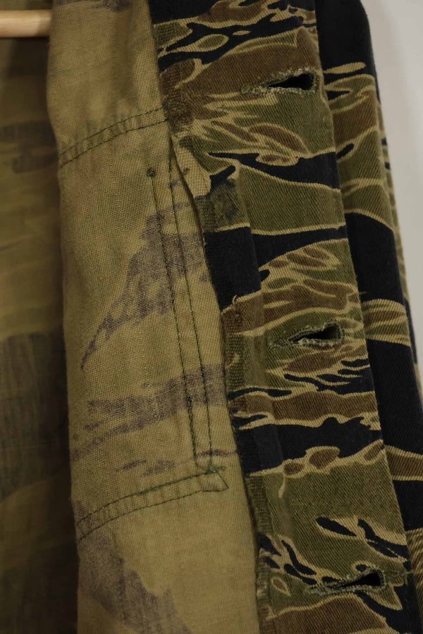 1960年代　ゴールドタイガー　タイガーストライプシャツ　A-L　Asianカット　状態良い　中古品