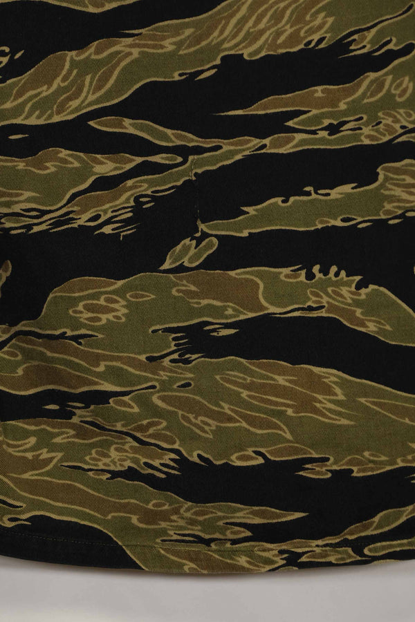 1960年代　ゴールドタイガー　タイガーストライプシャツ　A-L　Asianカット　状態良い　中古品